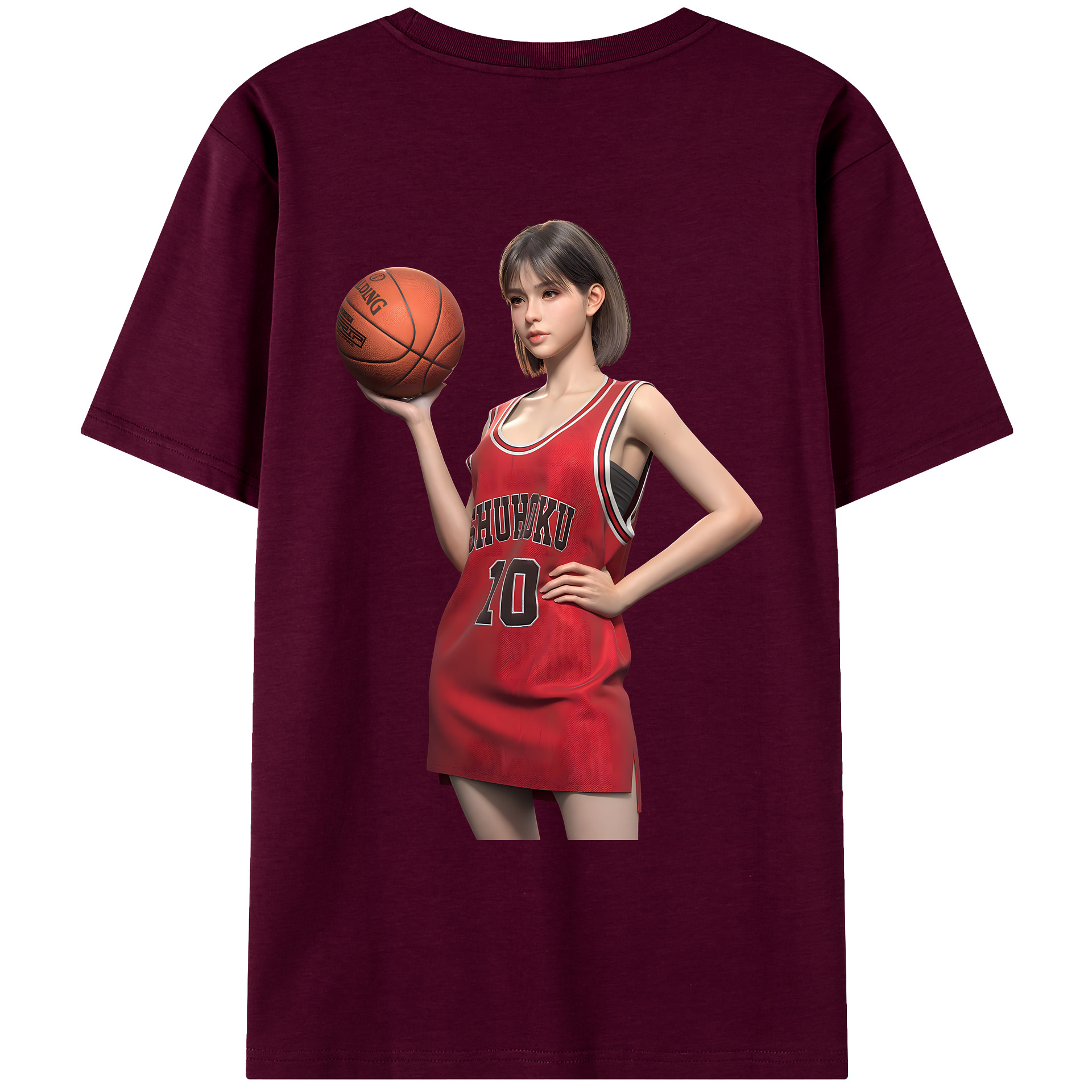 （画像用） SLAM DUNK／スラムダンク レディース半袖Tシャツ(バックプリント)
